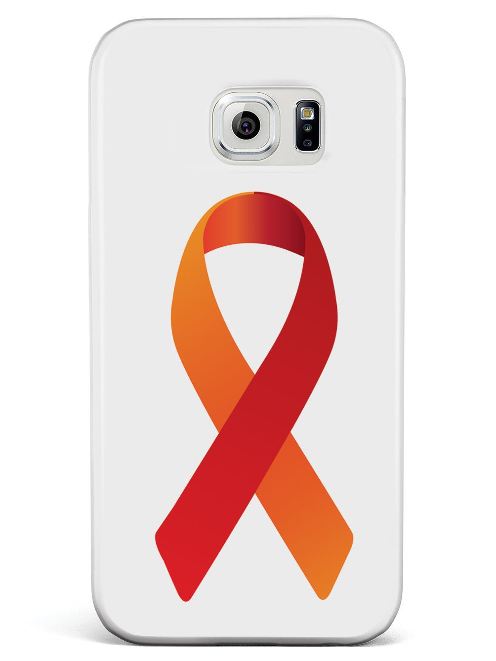 Orange & Red Awareness Ribbon Case