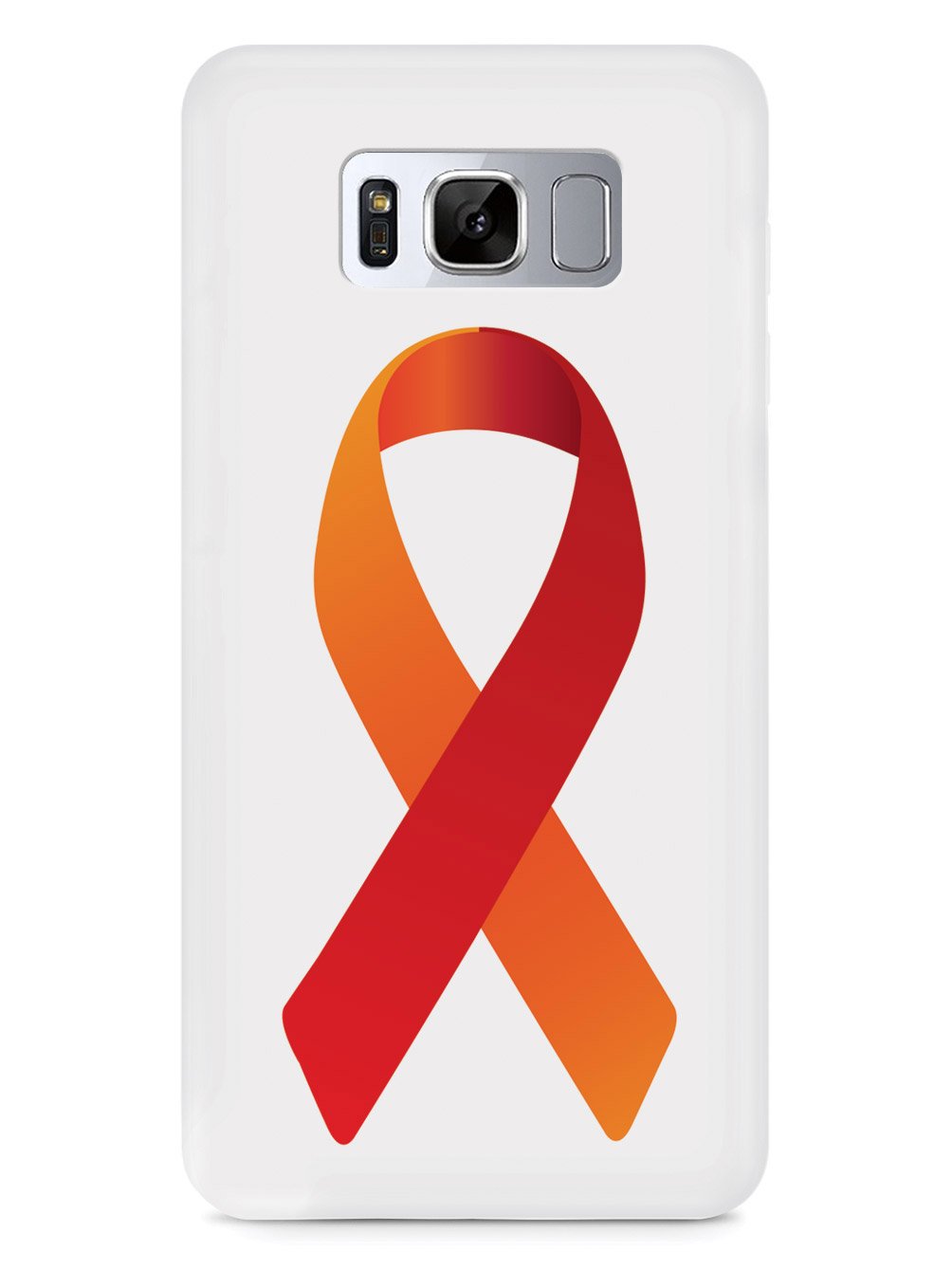 Orange & Red Awareness Ribbon Case