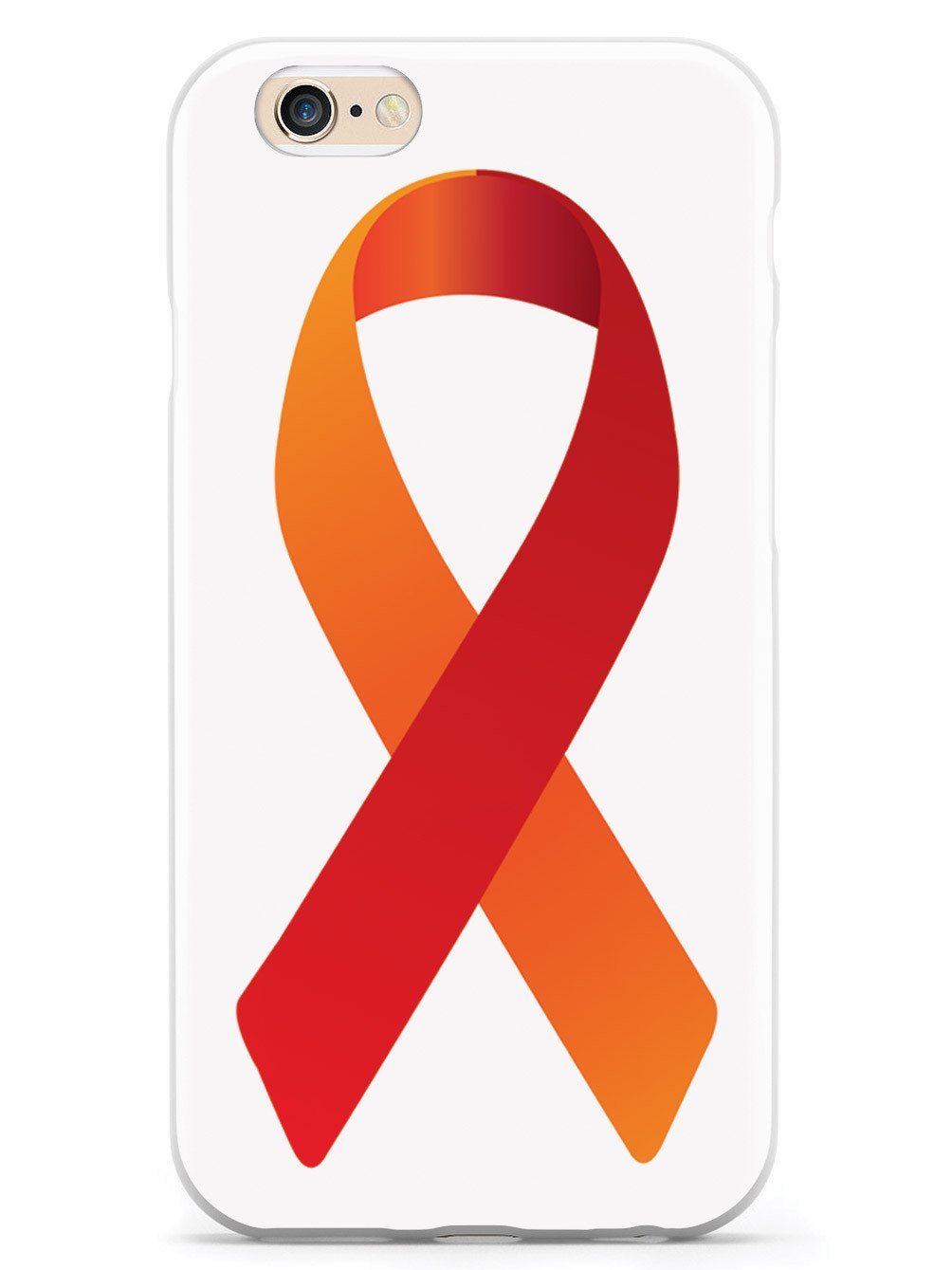 Orange & Red Awareness Ribbon Case