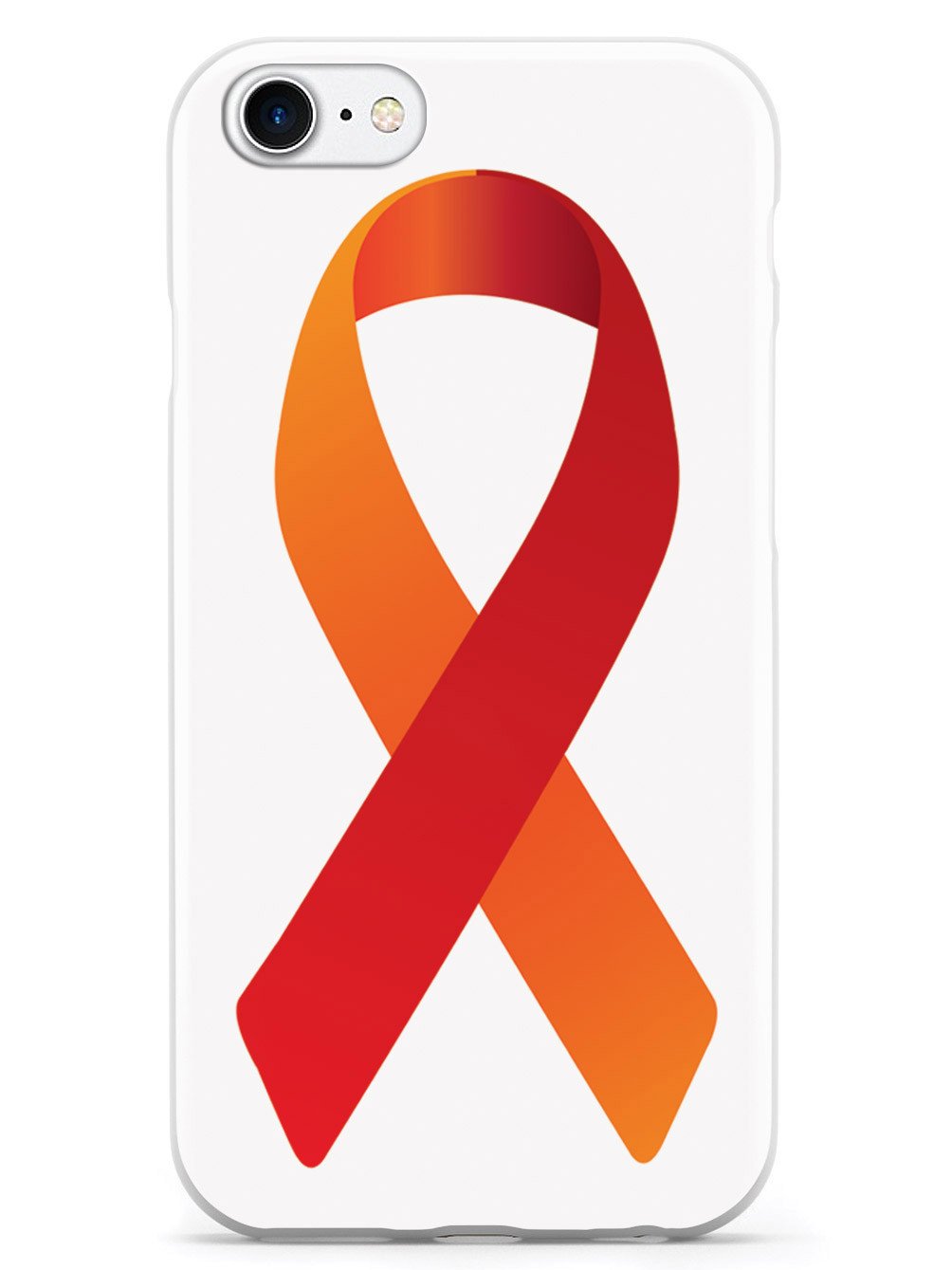 Orange & Red Awareness Ribbon Case