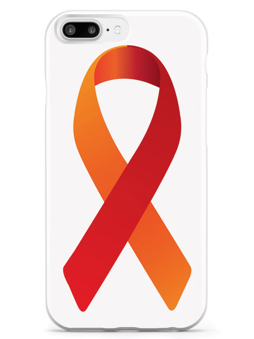 Orange & Red Awareness Ribbon Case