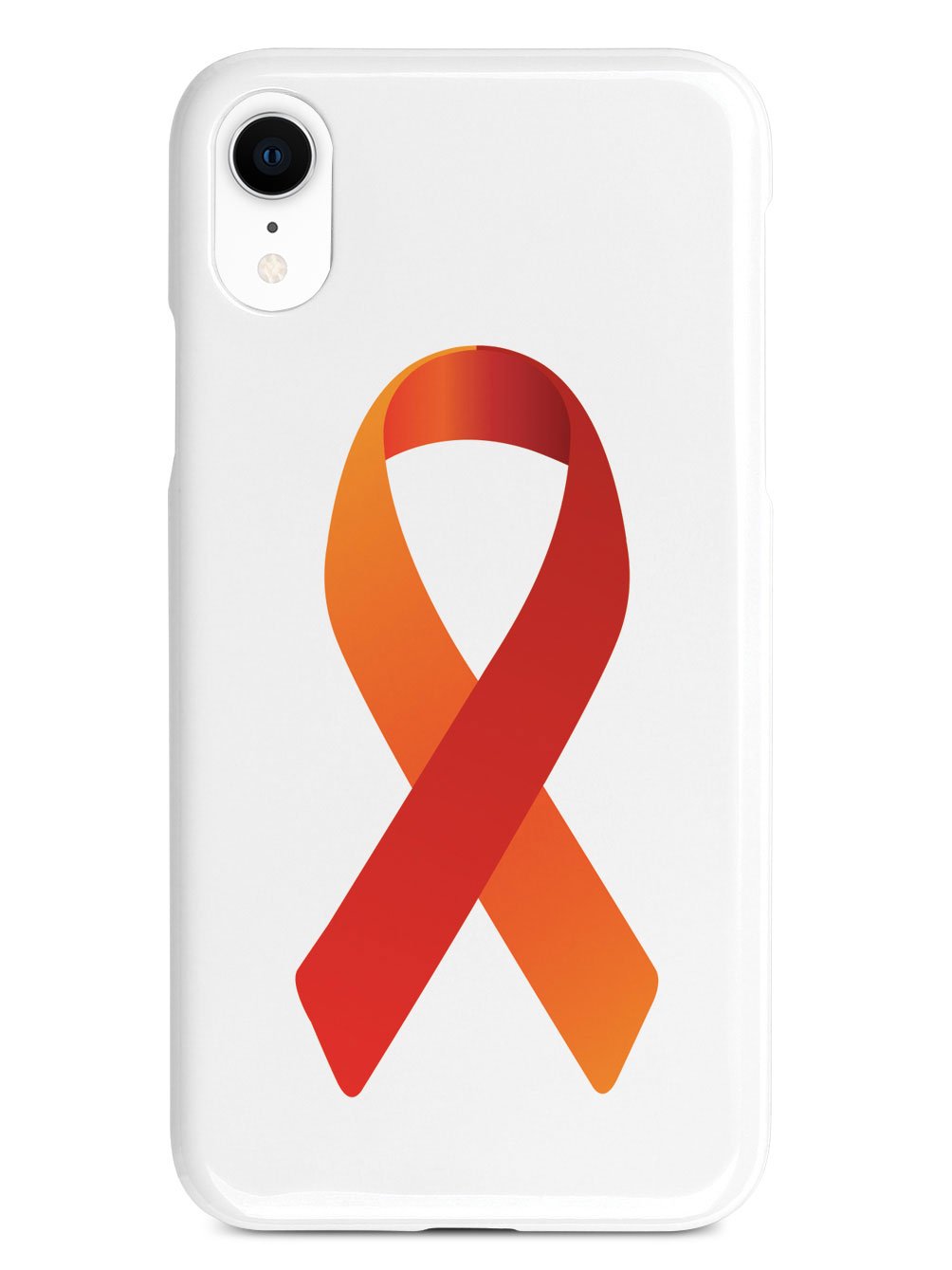 Orange & Red Awareness Ribbon Case