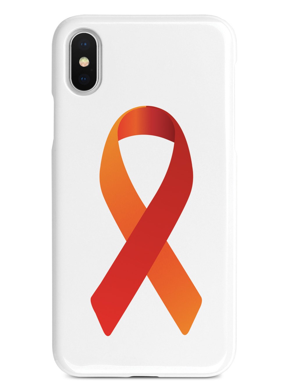 Orange & Red Awareness Ribbon Case