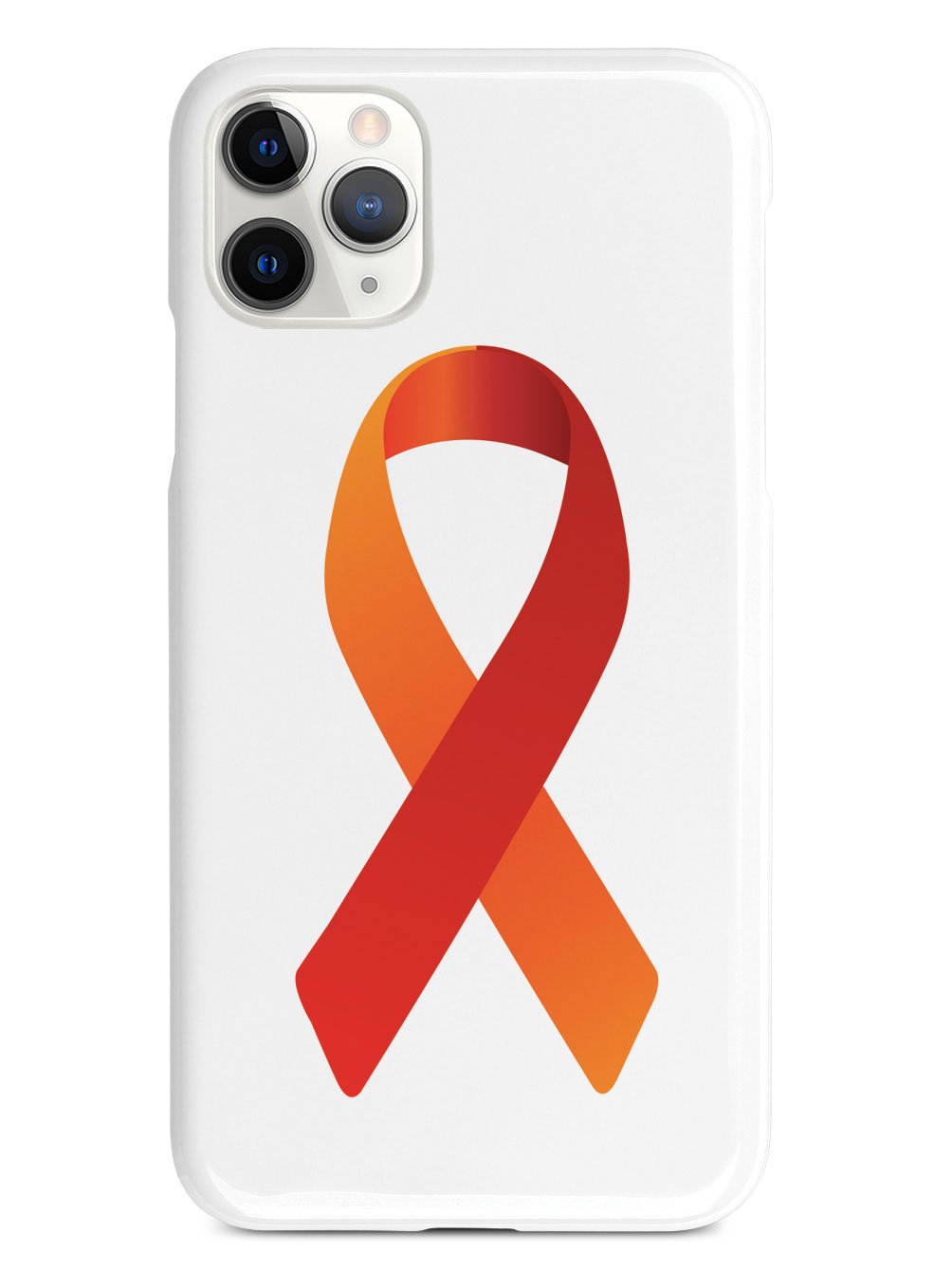 Orange & Red Awareness Ribbon Case