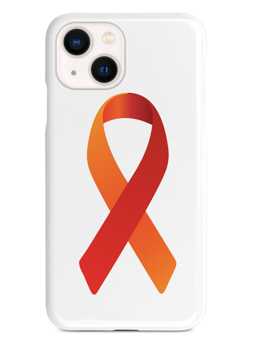 Orange & Red Awareness Ribbon Case