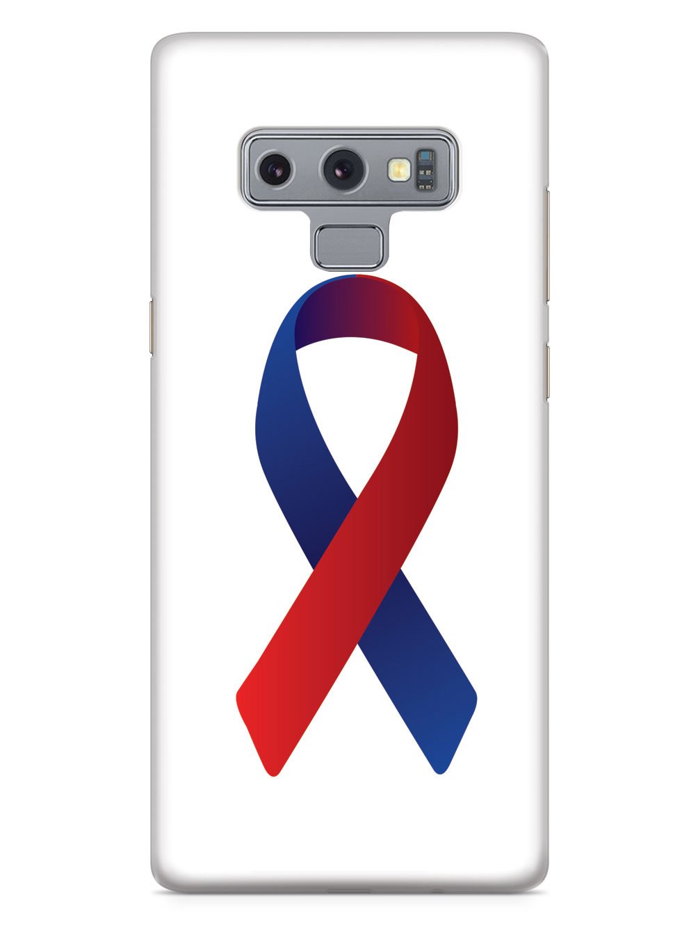 Red & Blue Awareness Ribbon Case