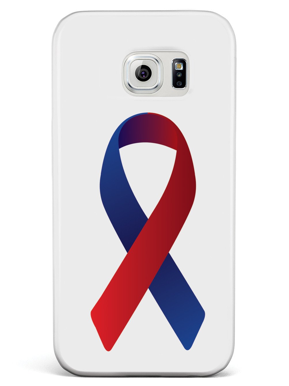 Red & Blue Awareness Ribbon Case