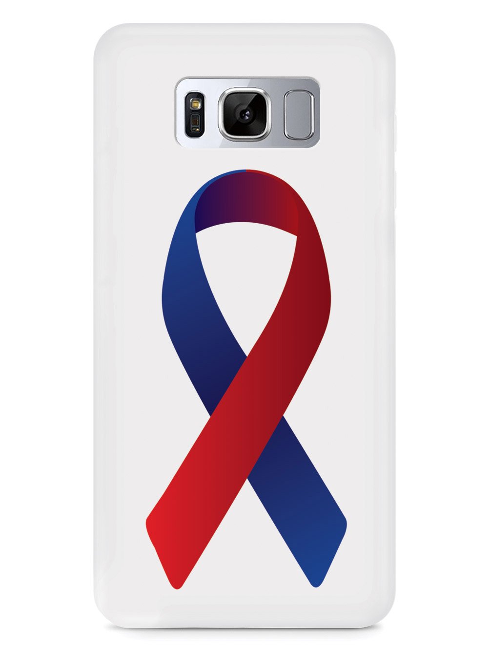 Red & Blue Awareness Ribbon Case