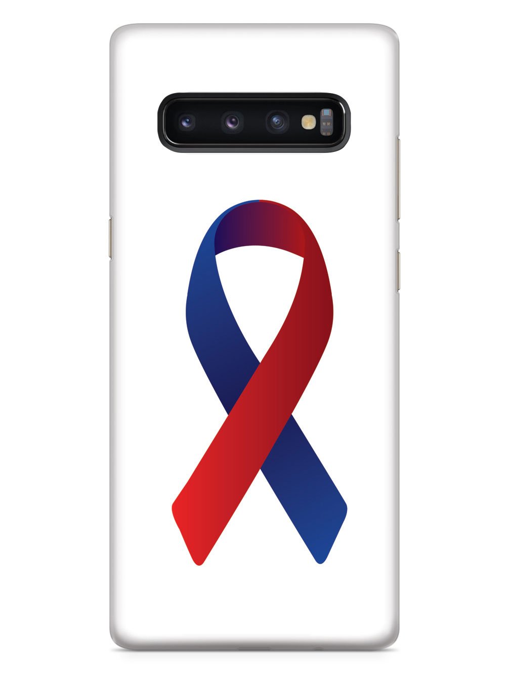 Red & Blue Awareness Ribbon Case