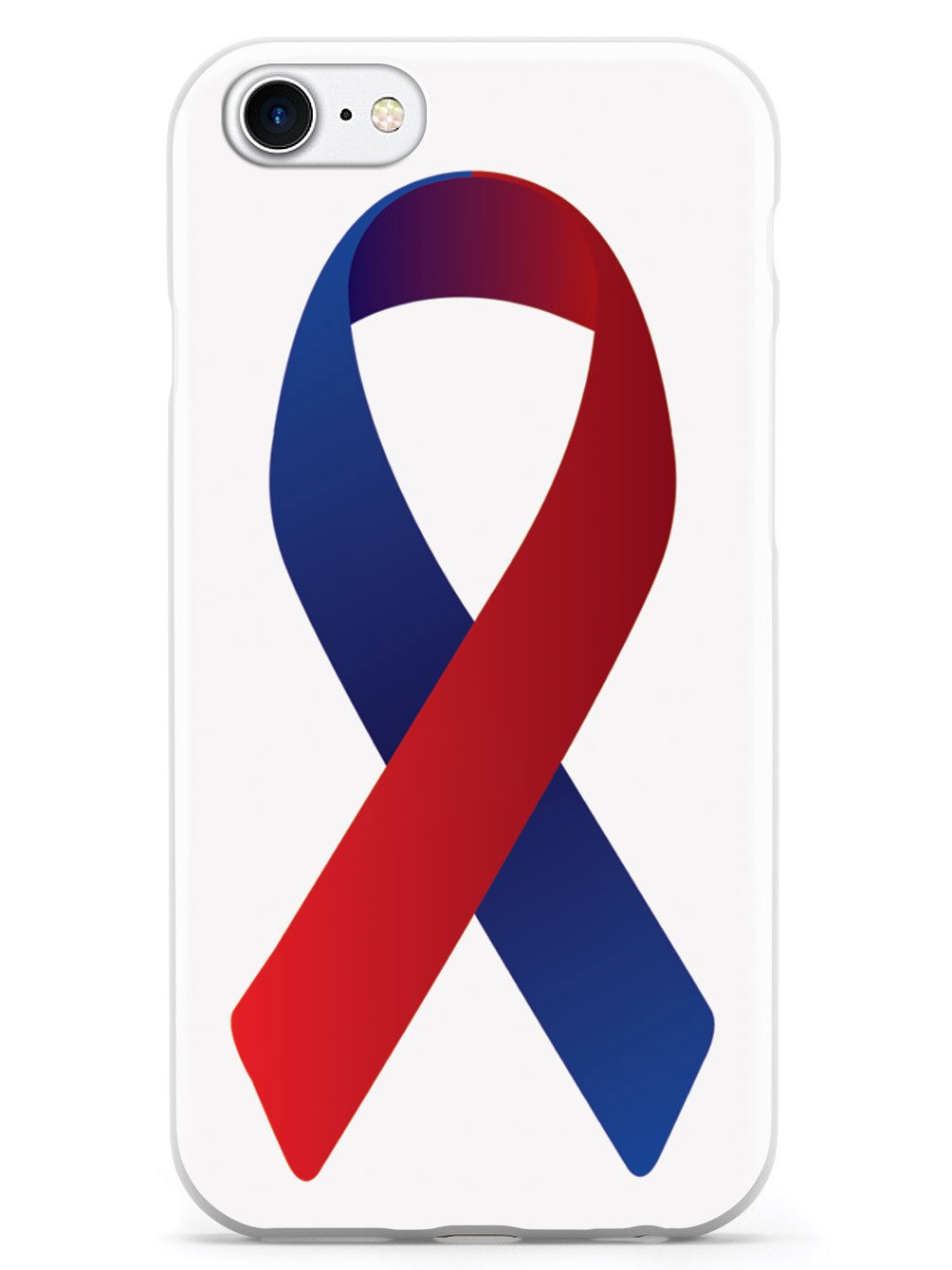 Red & Blue Awareness Ribbon Case