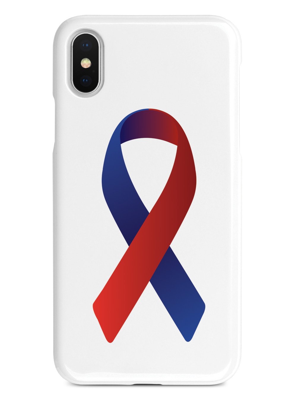Red & Blue Awareness Ribbon Case
