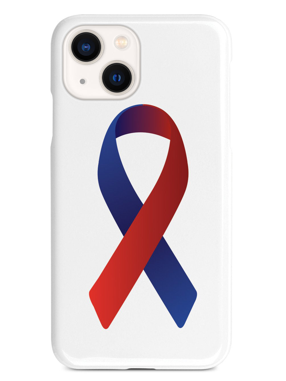 Red & Blue Awareness Ribbon Case