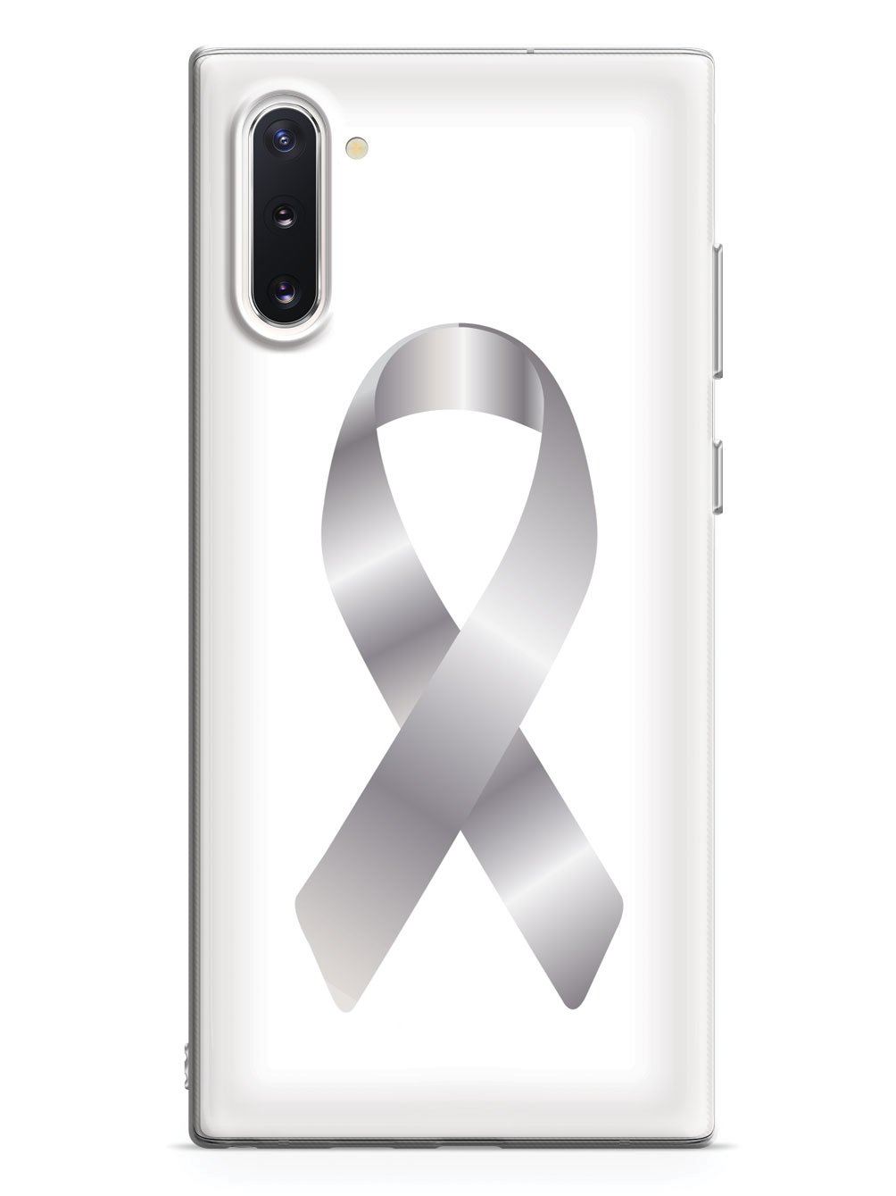 Silver Awareness Ribbon Case