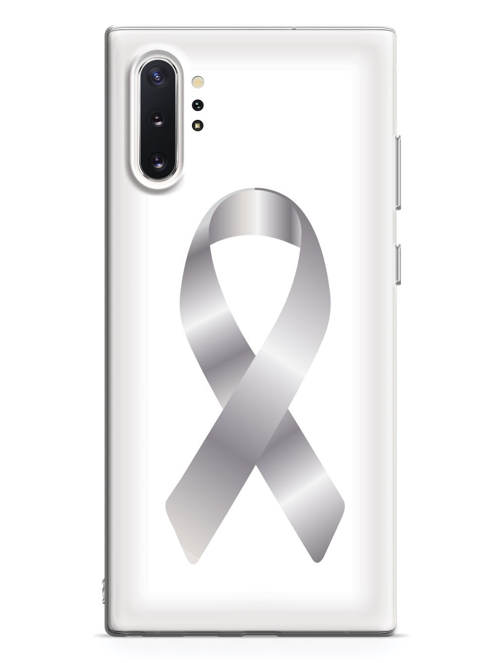 Silver Awareness Ribbon Case