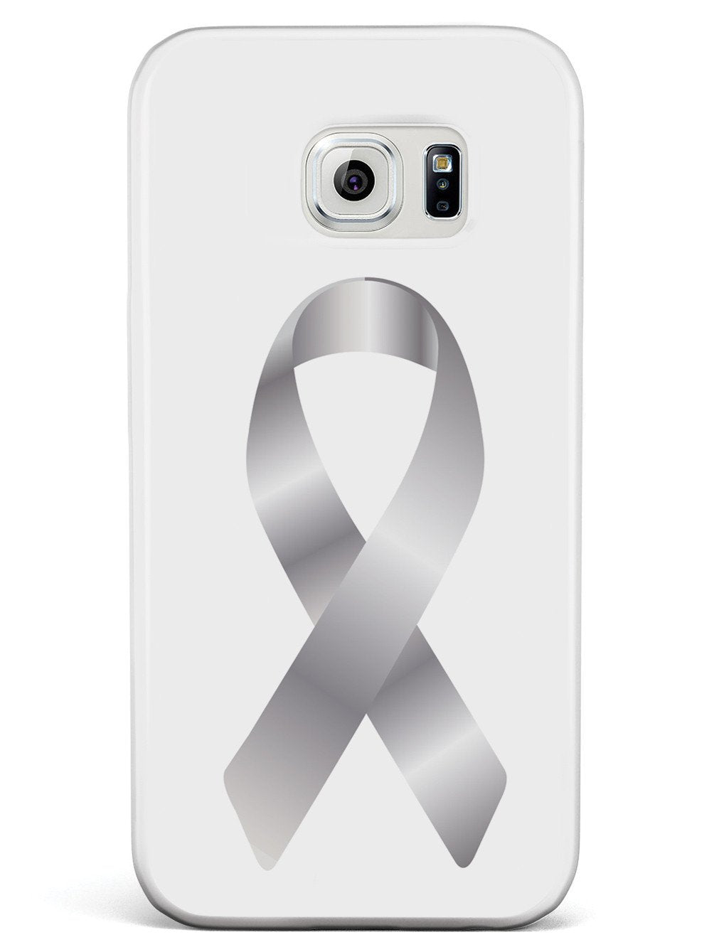 Silver Awareness Ribbon Case