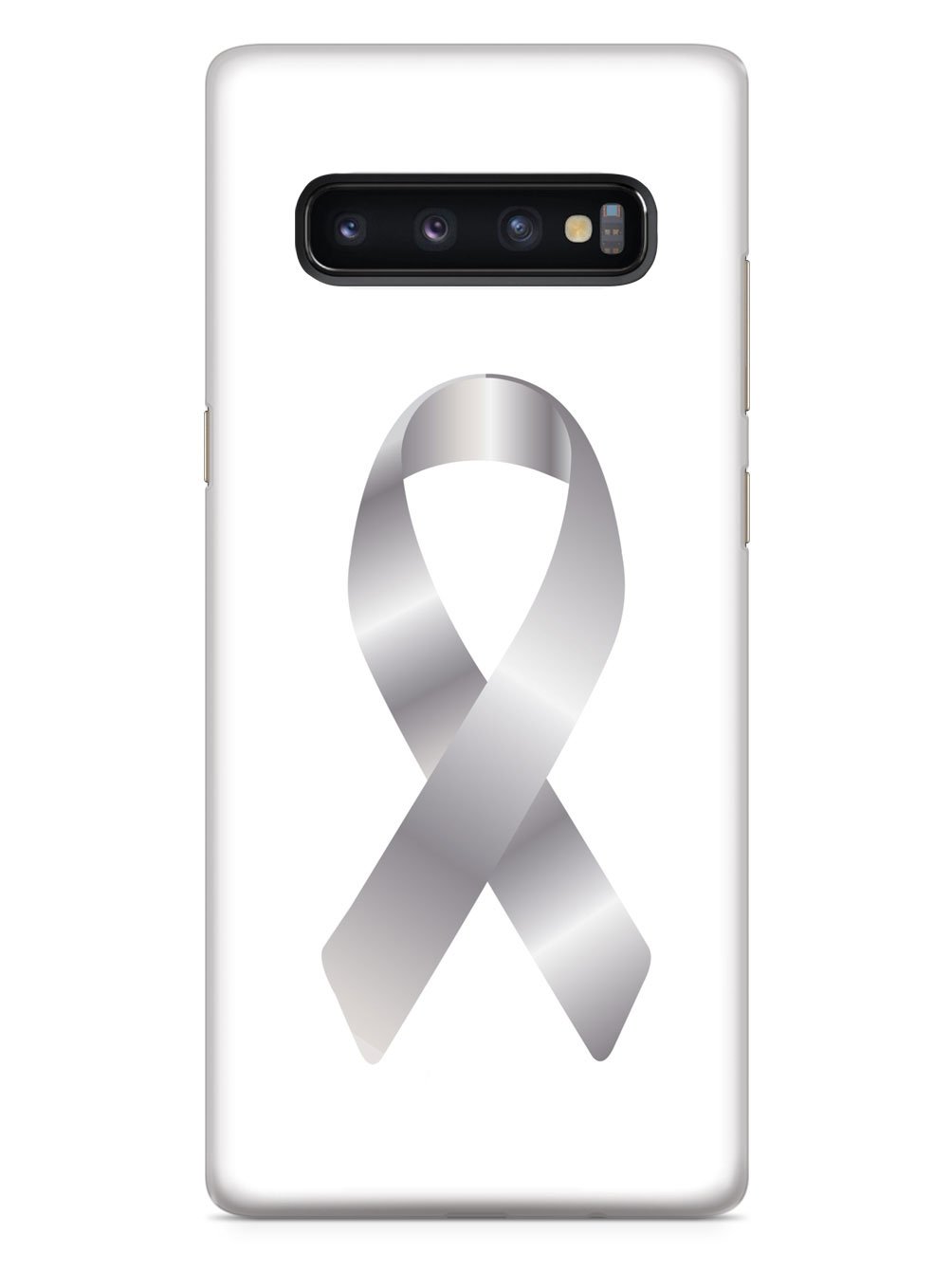 Silver Awareness Ribbon Case