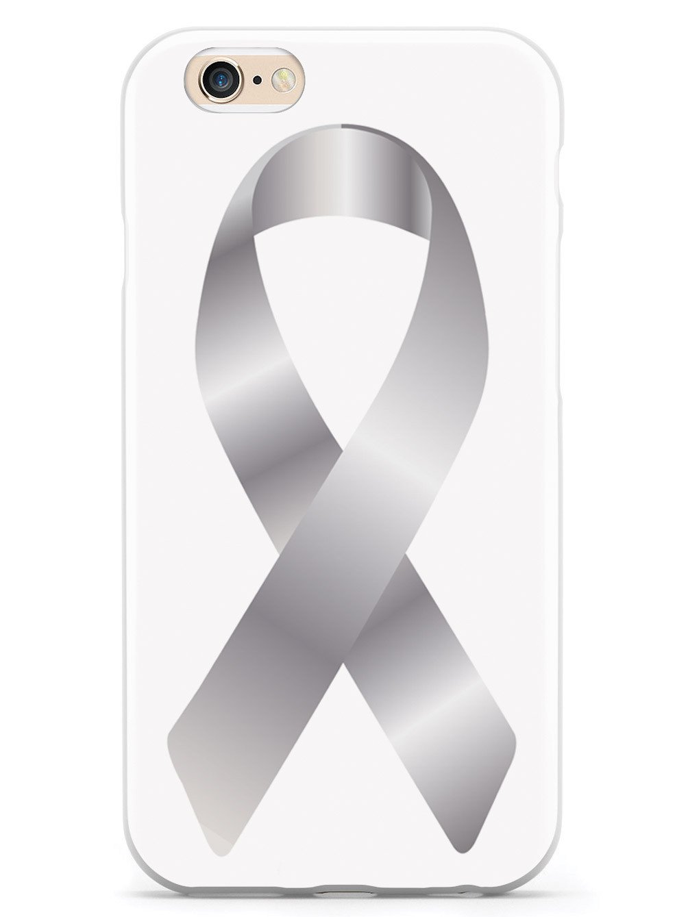 Silver Awareness Ribbon Case