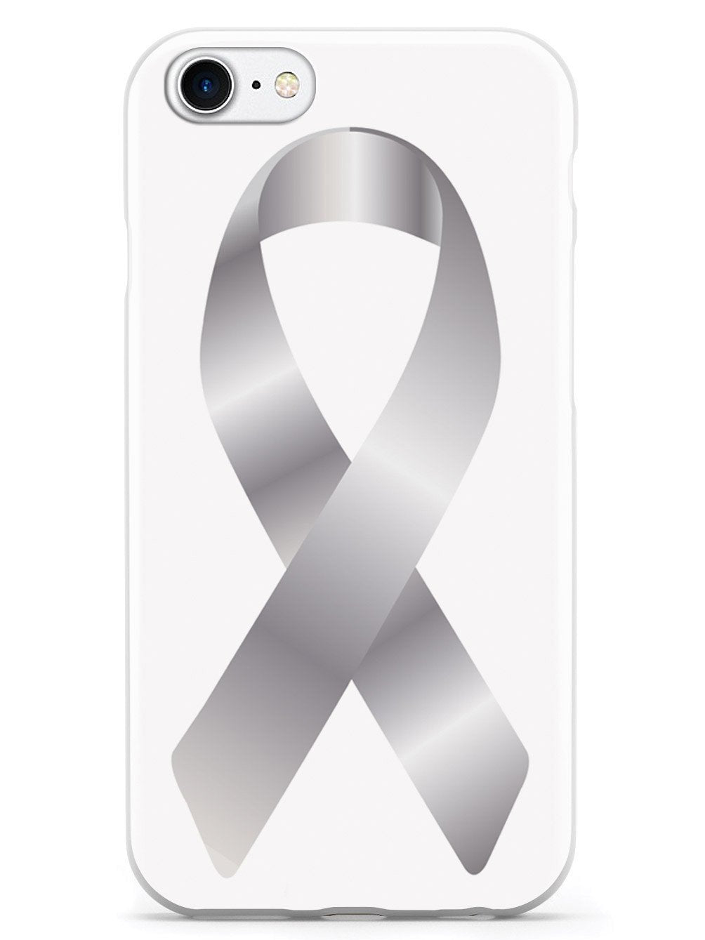 Silver Awareness Ribbon Case