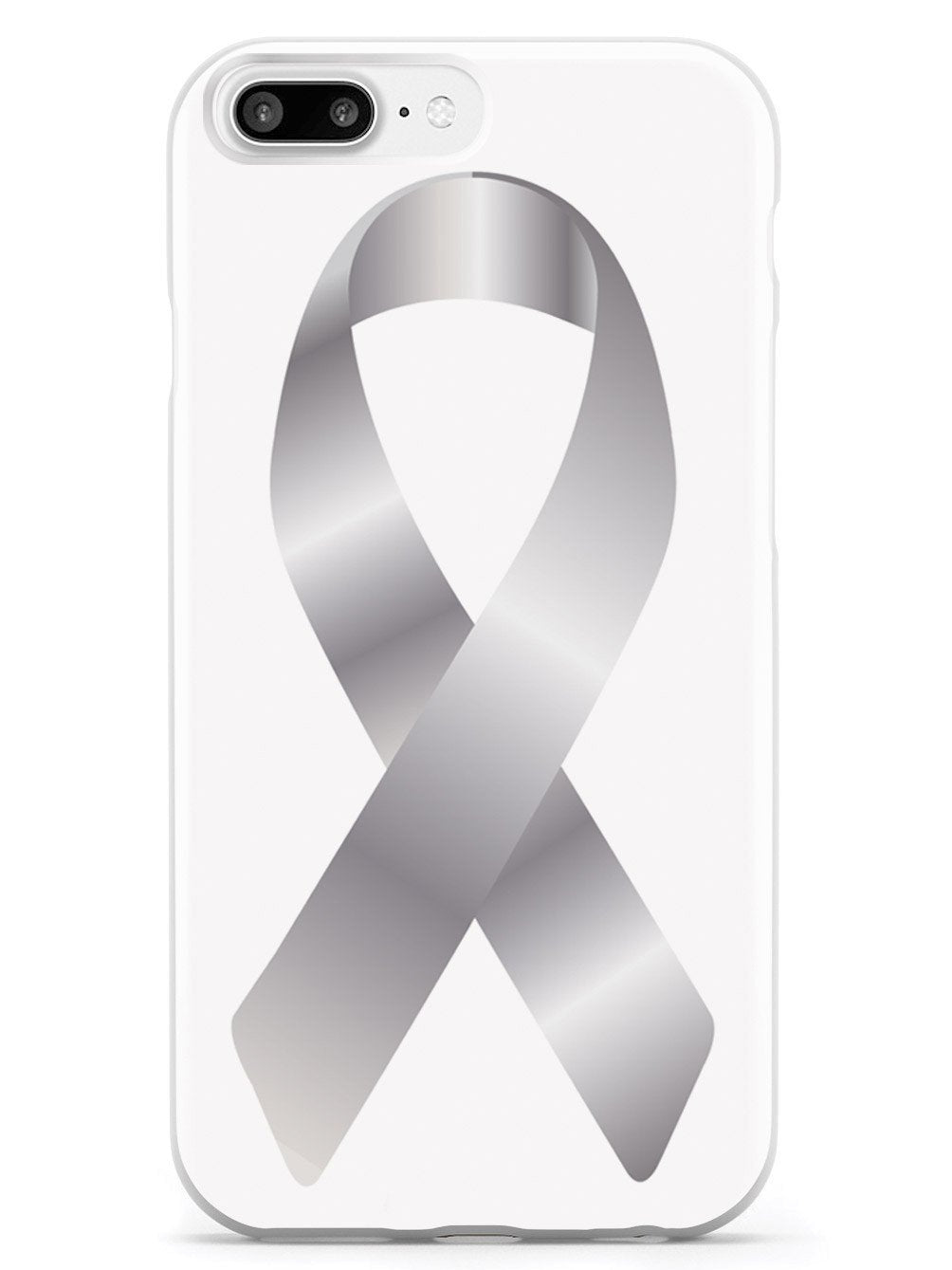 Silver Awareness Ribbon Case