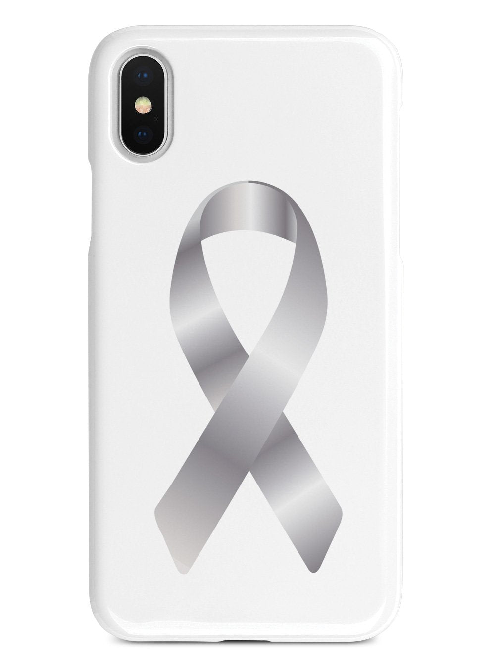 Silver Awareness Ribbon Case