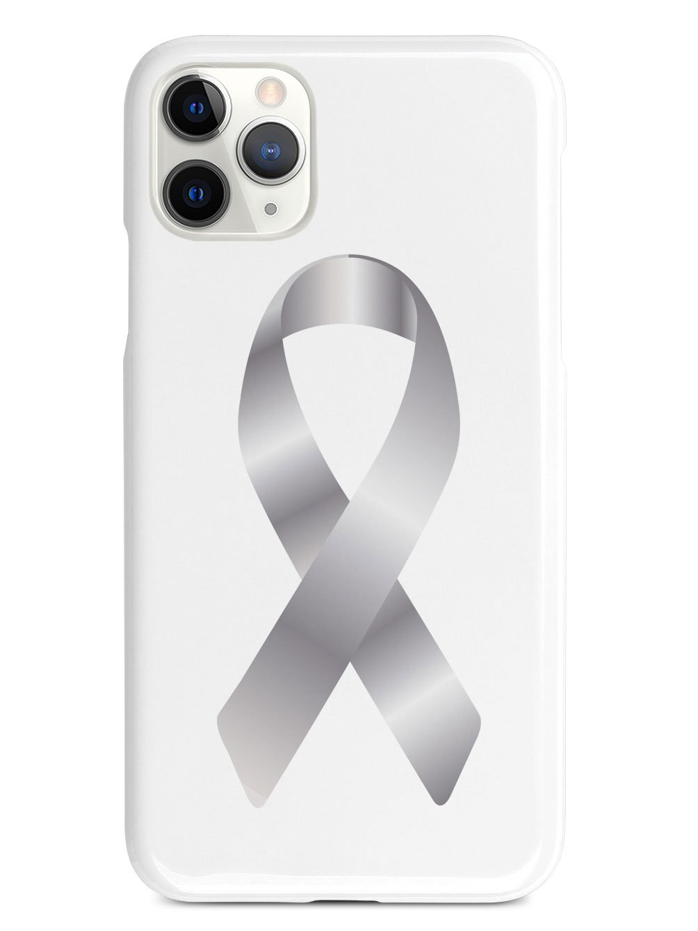 Silver Awareness Ribbon Case