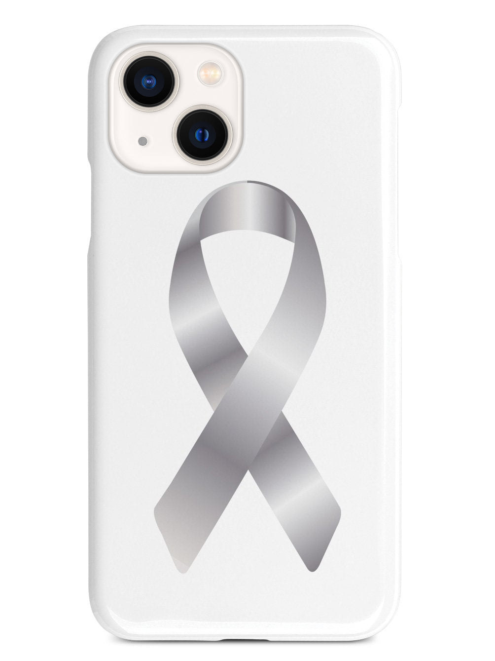 Silver Awareness Ribbon Case