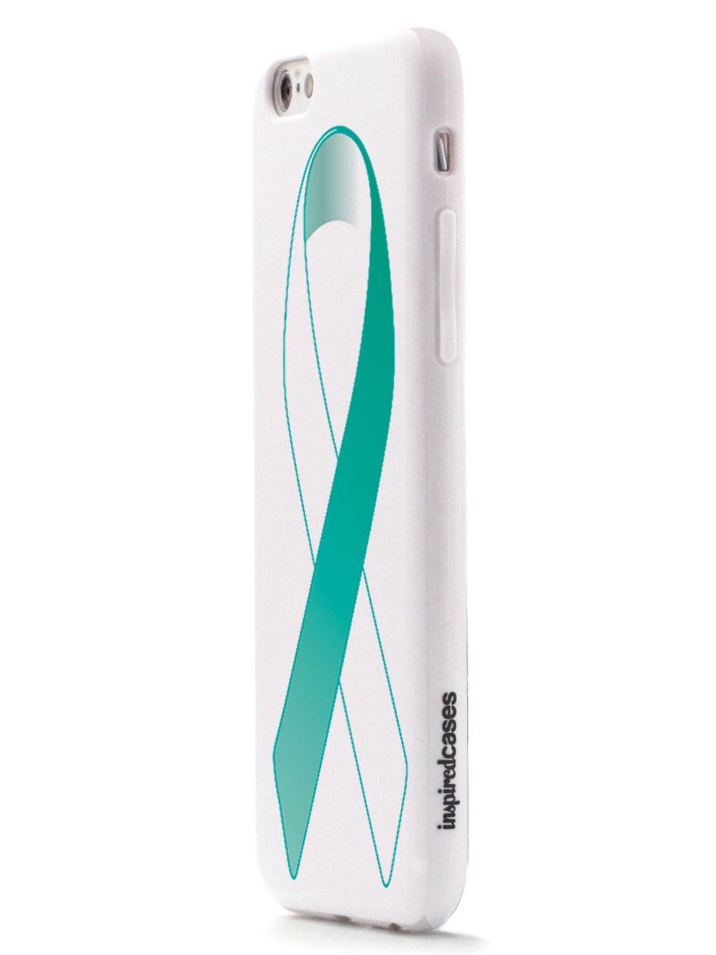 Teal & White Awareness Ribbon Case