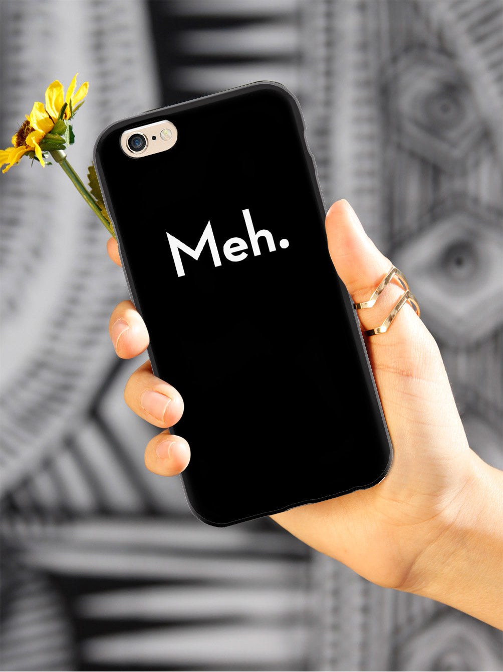 Meh. Humor Funny Case