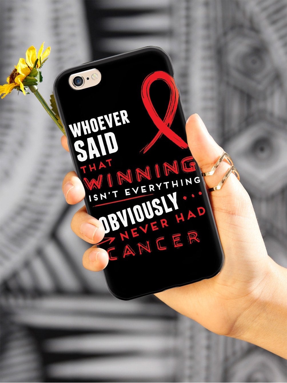 Winning is Everything - Cancer Awareness Red Case