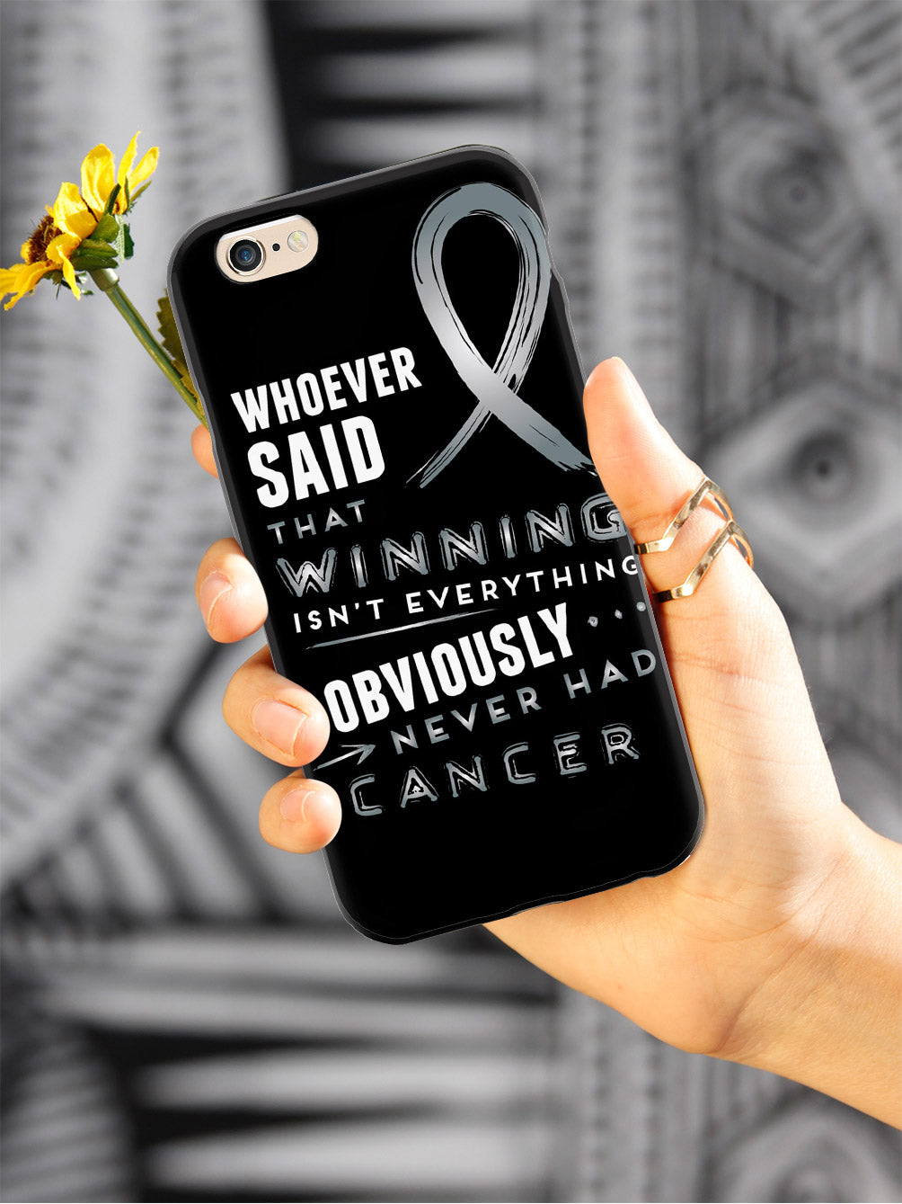 Winning is Everything - Cancer Awareness Gray Case