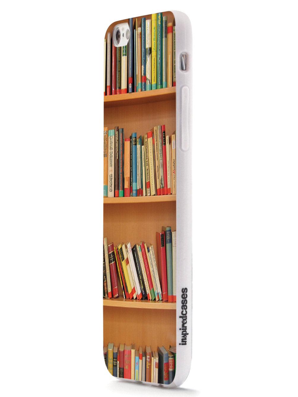 Bookshelf Book Lover Case – Inspired Silver