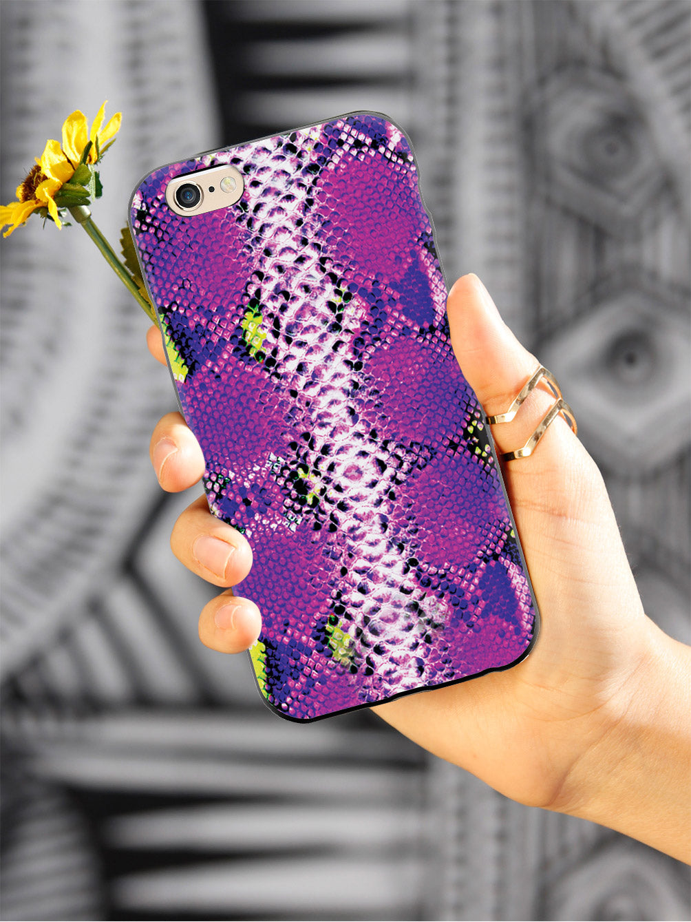 Neon Snake Skin Pattern Case