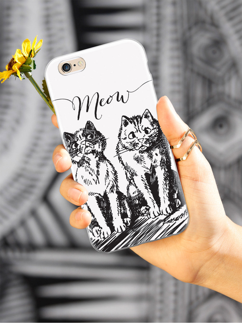 Meow! Sketchy Kitties Cat Case