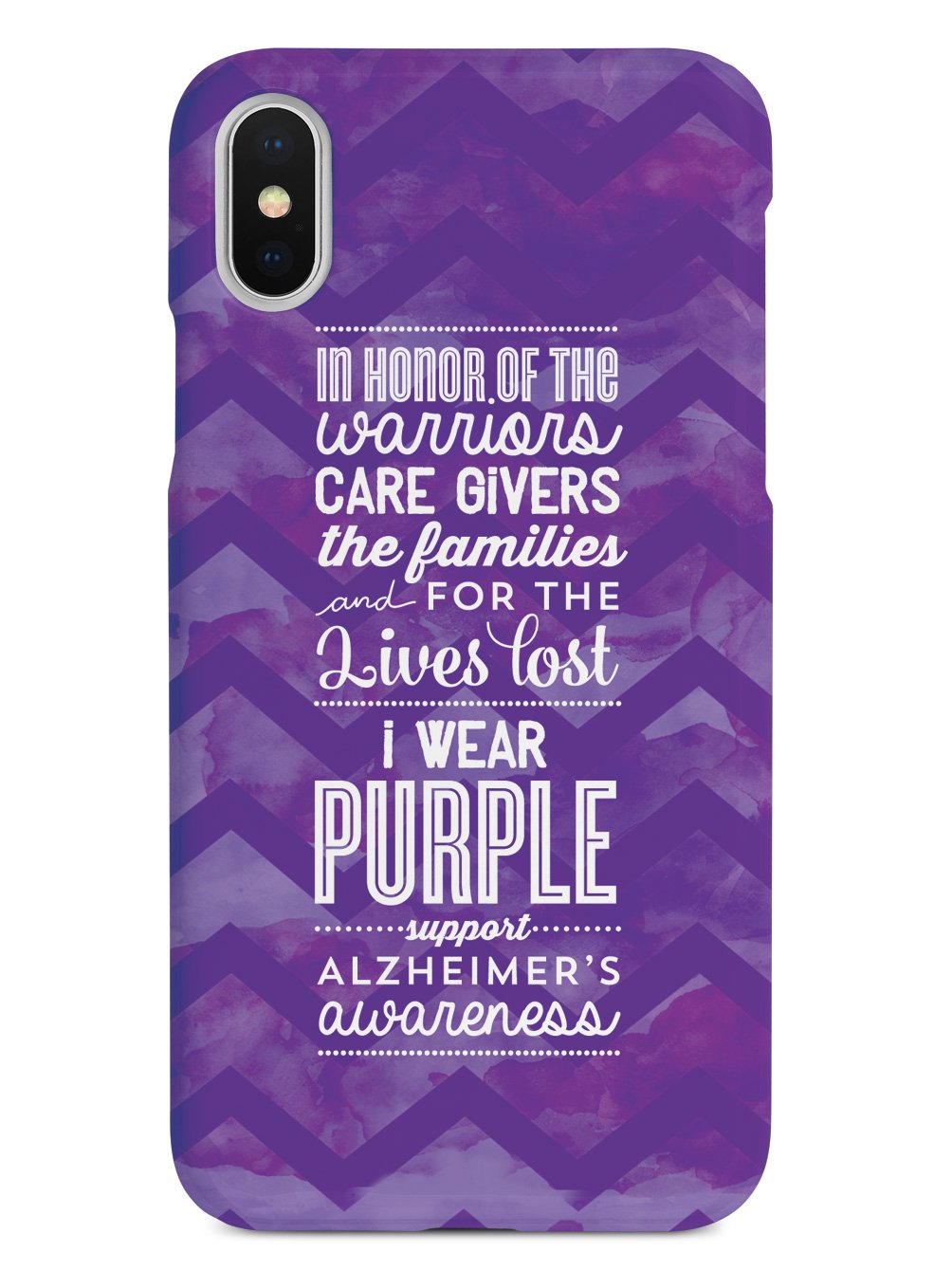 I Wear Purple - Alzheimer's Awareness Support Case