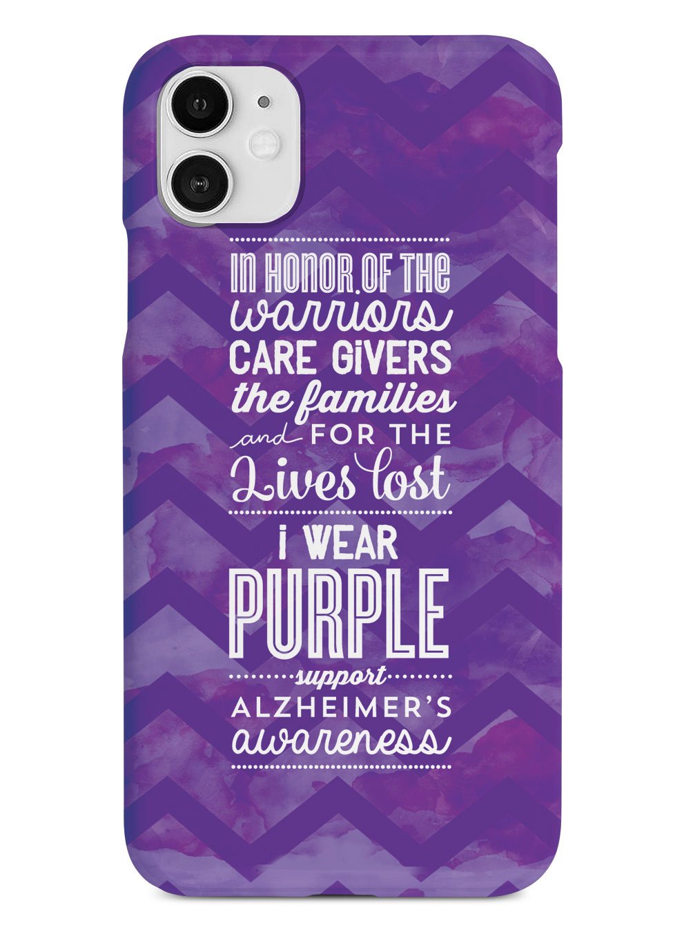 I Wear Purple - Alzheimer's Awareness Support Case