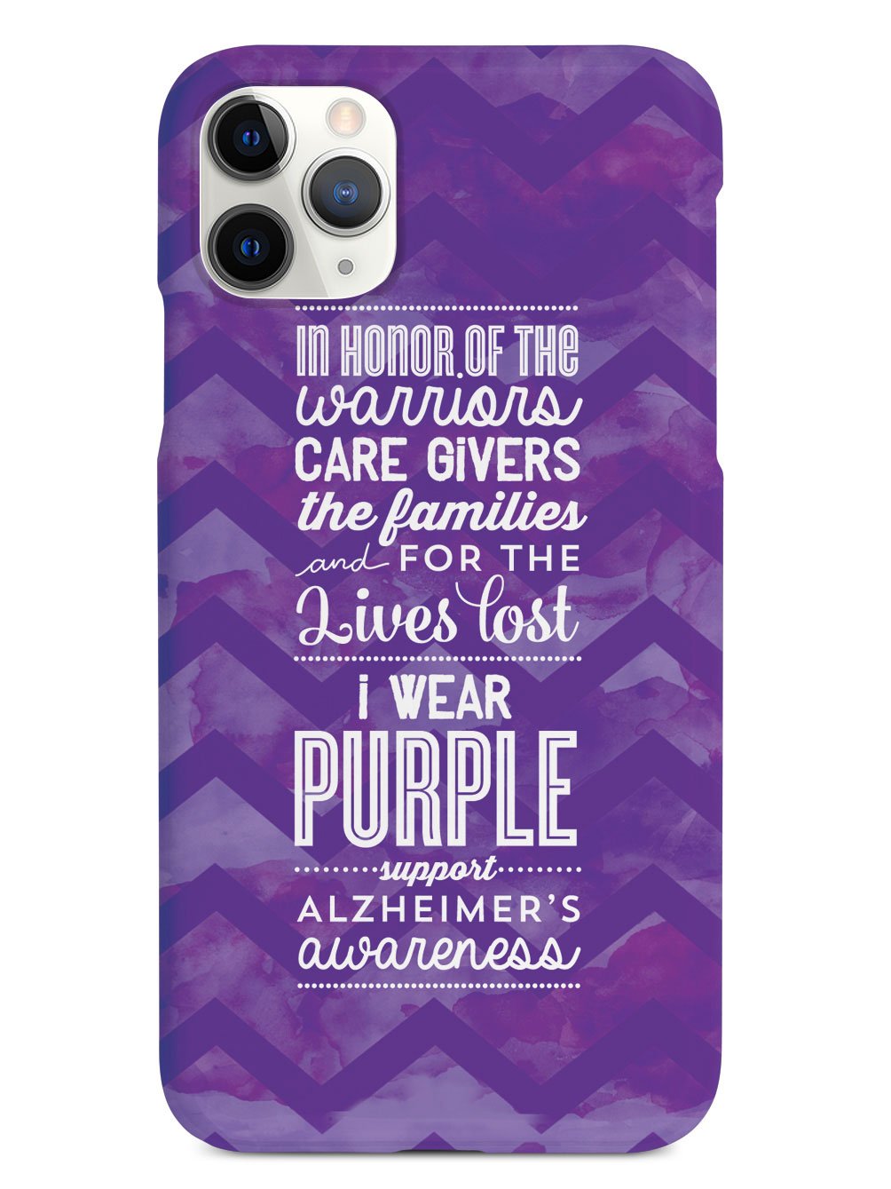 I Wear Purple - Alzheimer's Awareness Support Case