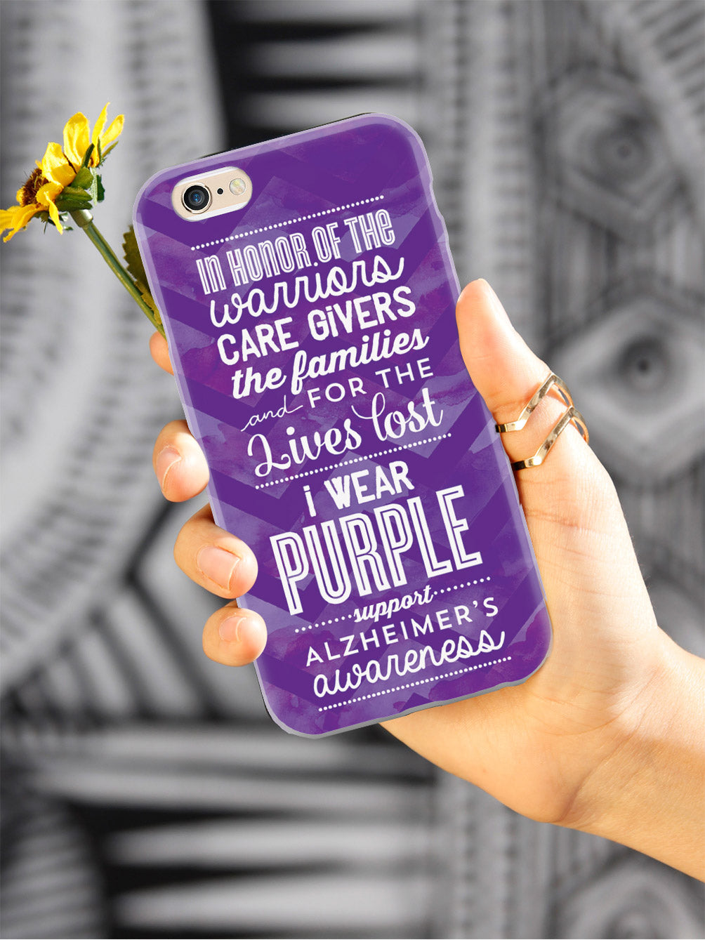 I Wear Purple - Alzheimer's Awareness Support Case