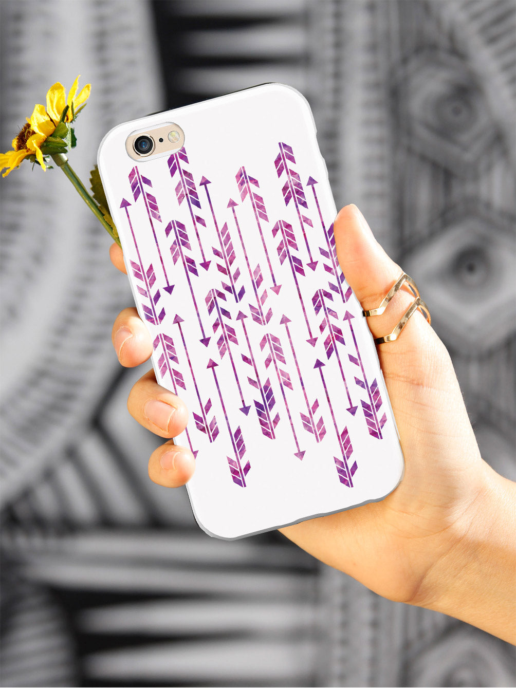 Abstract Purple Arrows Case