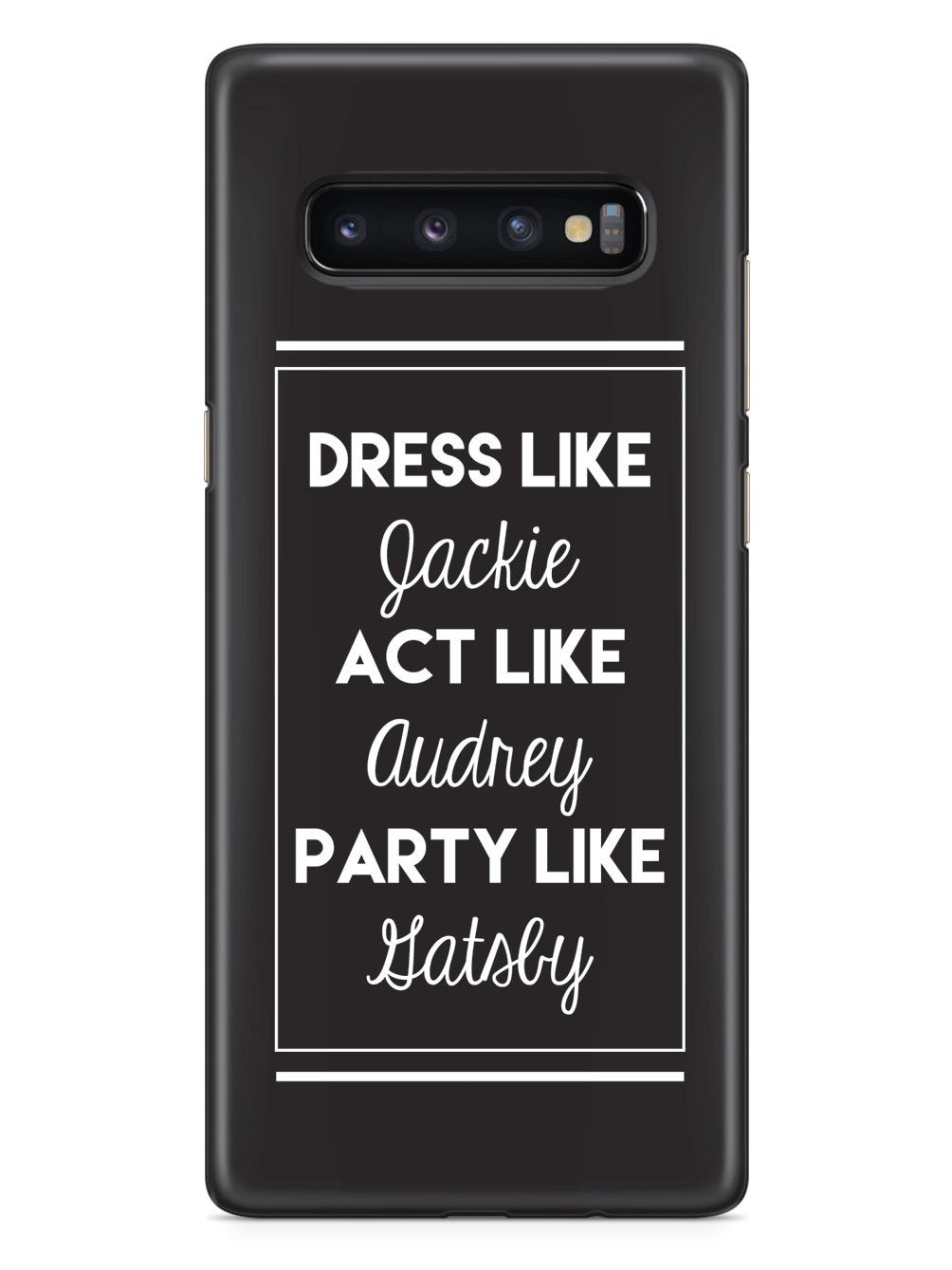 Jackie, Audrey, and Gatsby Case