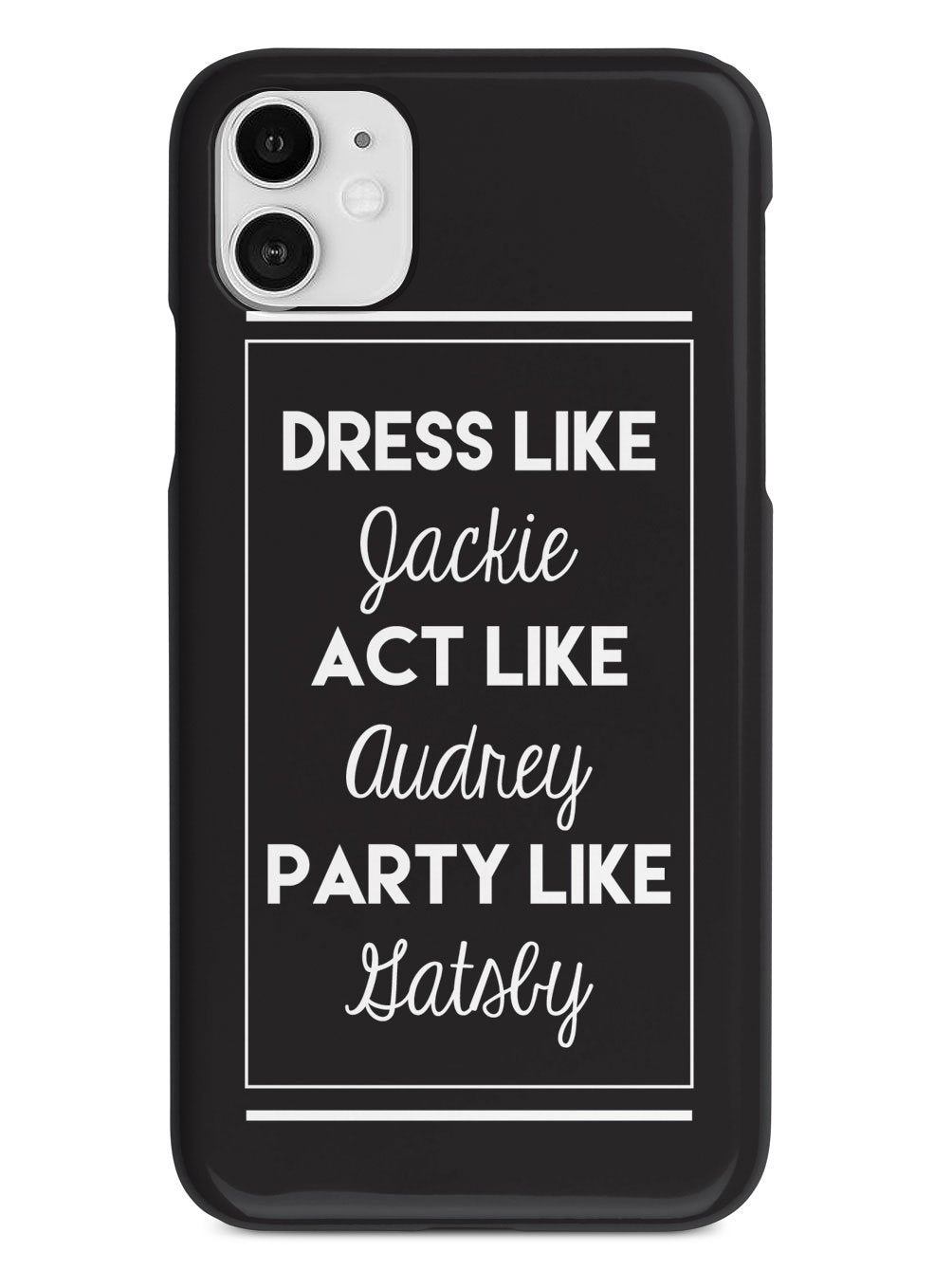 Jackie, Audrey, and Gatsby Case