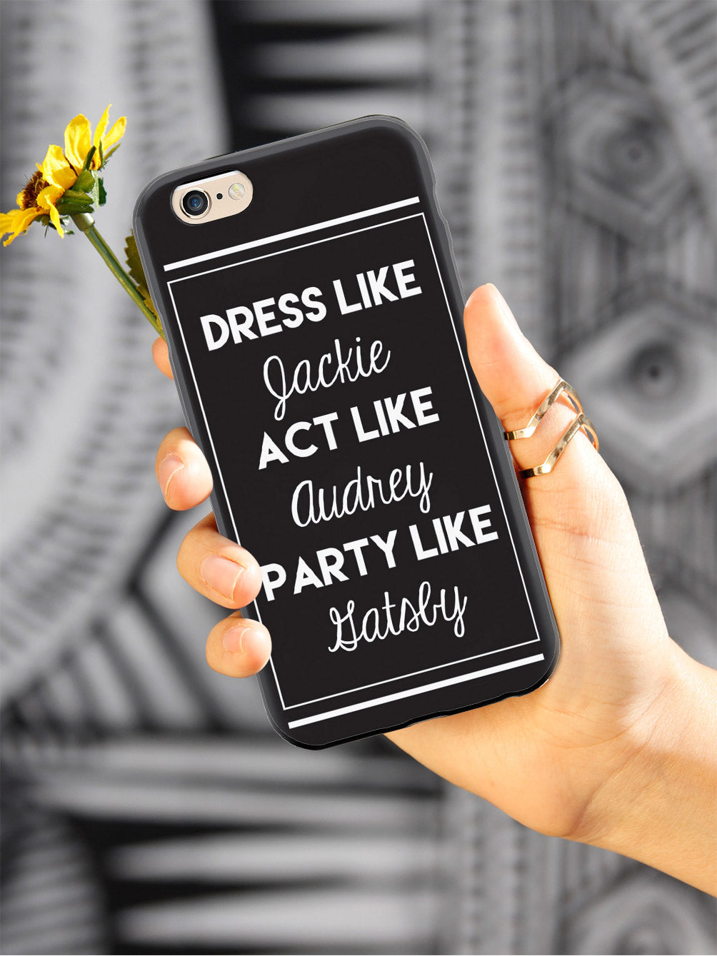Jackie, Audrey, and Gatsby Case