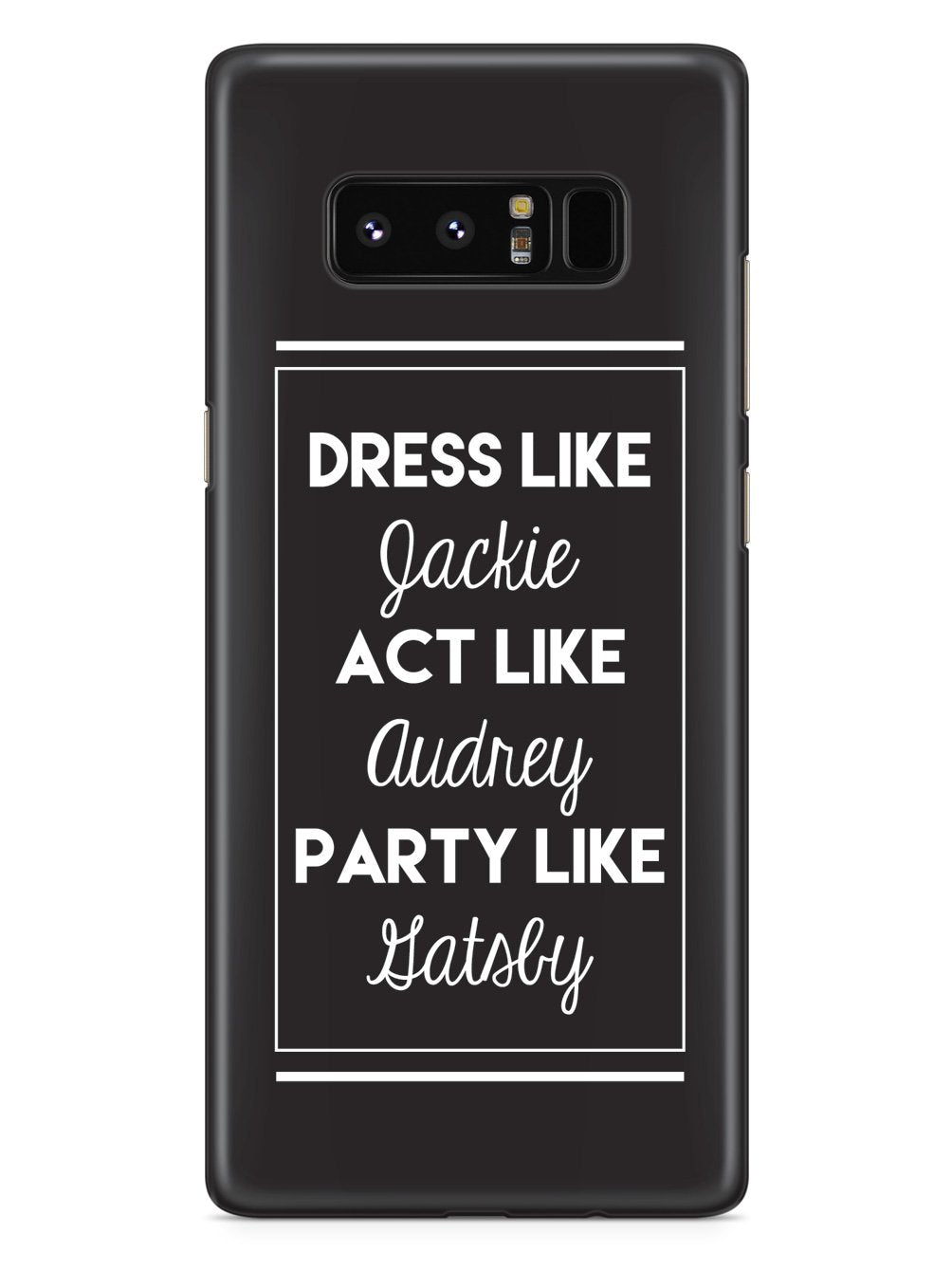 Jackie, Audrey, and Gatsby Case