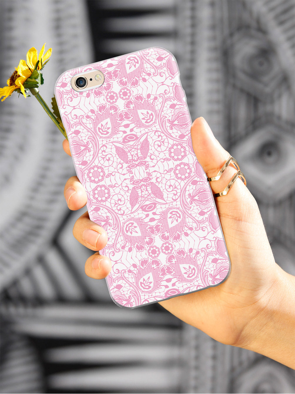 Lace Pattern - Light Pink Case