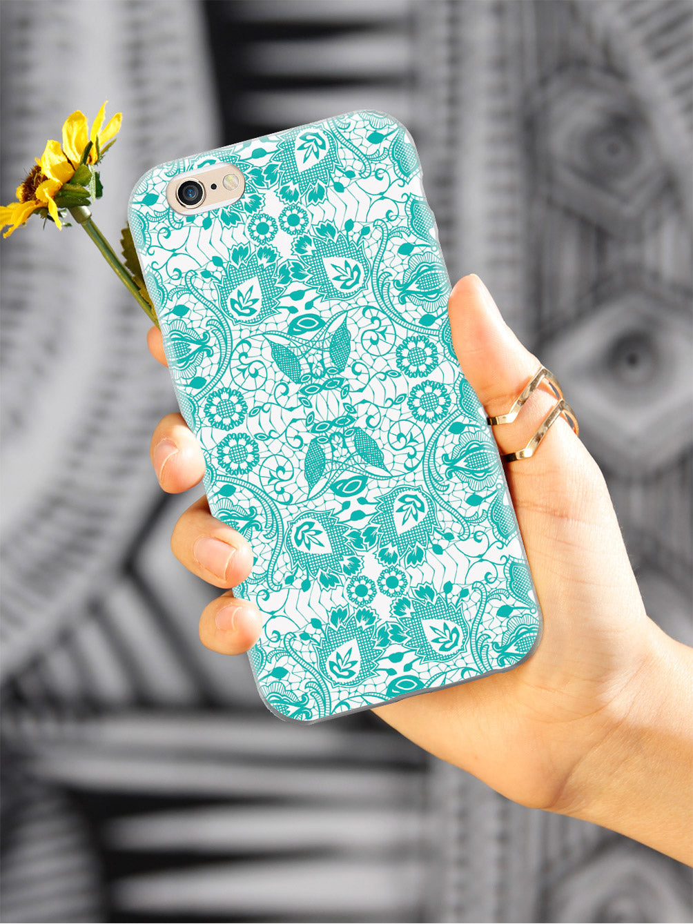 Lace Pattern - Teal Case
