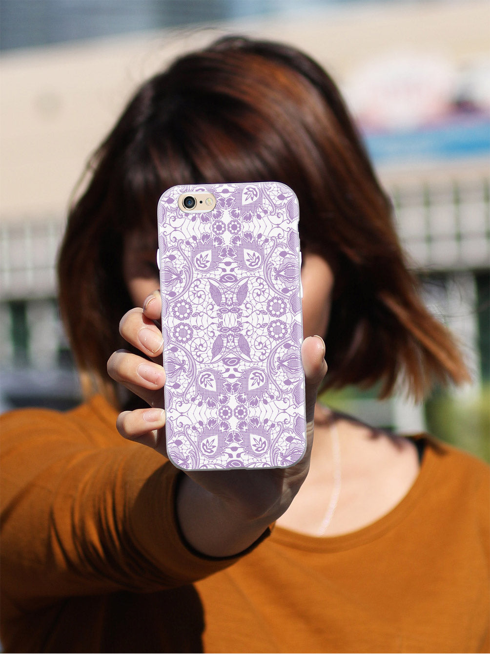Lace Pattern - Lavender Case