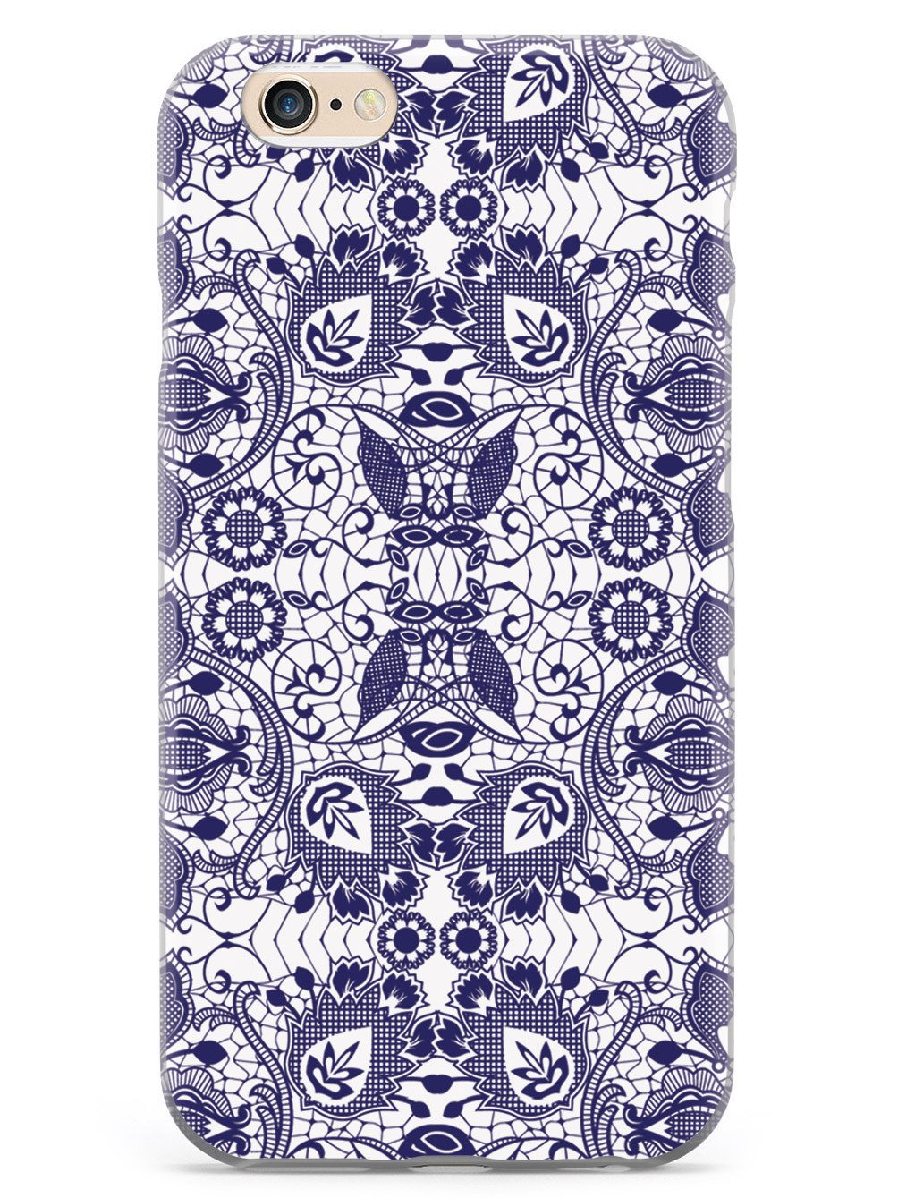 Lace Pattern - Navy Blue Case
