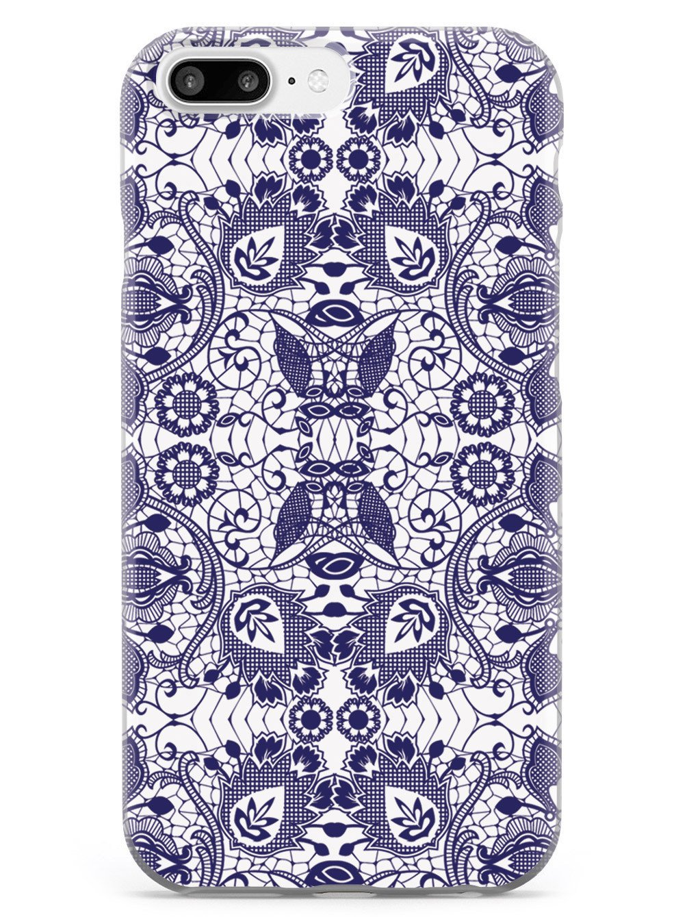 Lace Pattern - Navy Blue Case