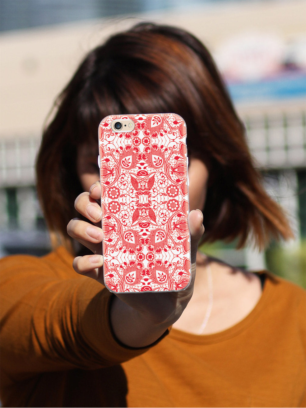 Lace Pattern - Red Case