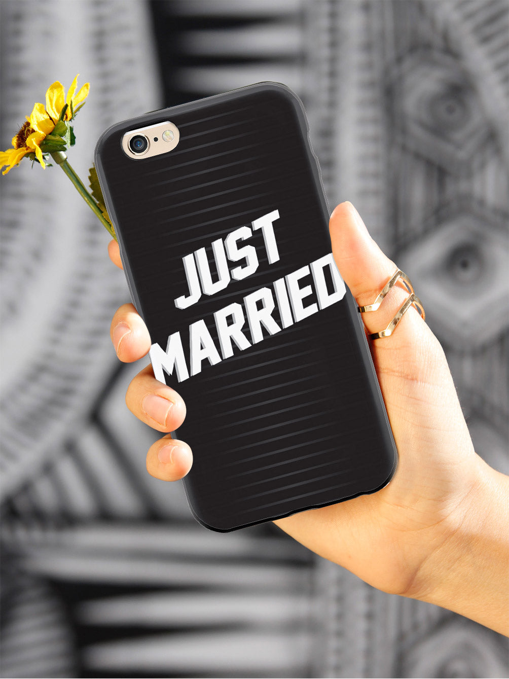 Just Married - Stripes Case