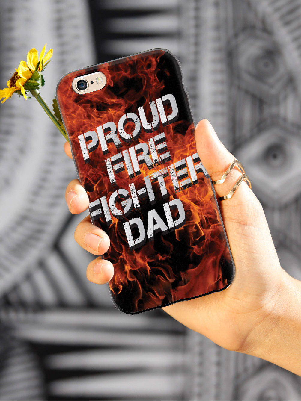 Proud Firefighter Dad - Flame Case